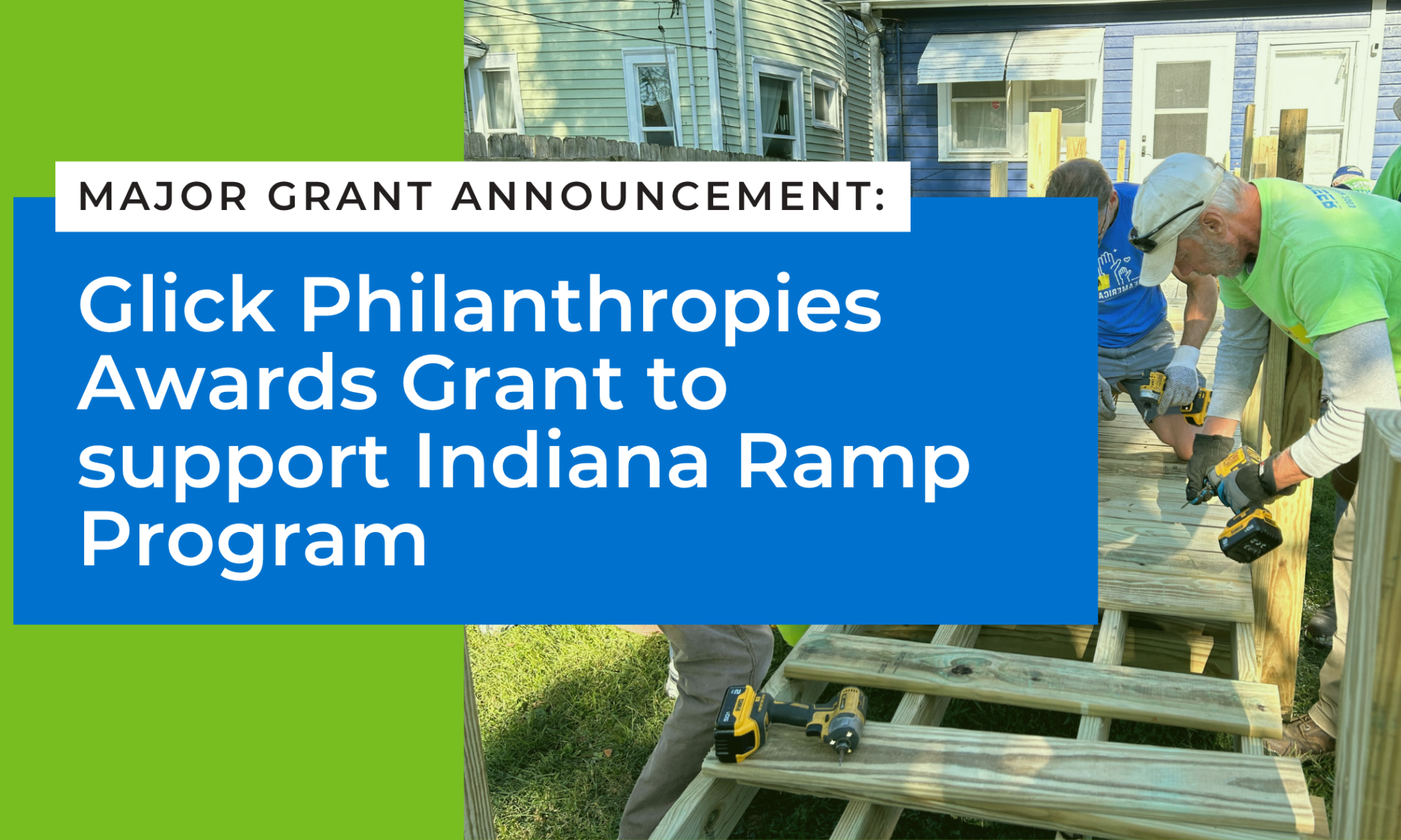 Glick Philanthropies Awards Grant to support Indiana Ramp Program