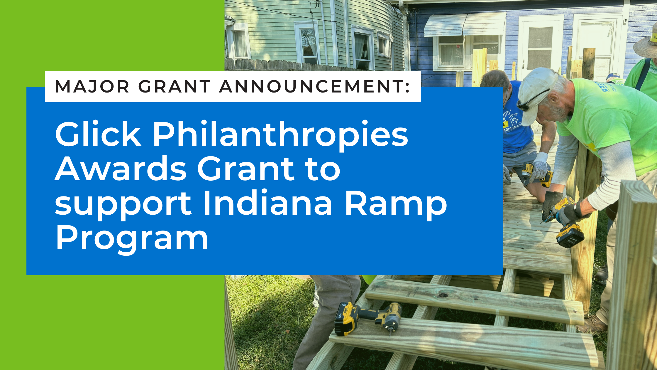 Glick Philanthropies Awards Grant to support Indiana Ramp Program